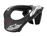 Alpinestars 6540118-12 Unisex-Adult Youth Neck Support Black/White (Multi, one_size)