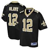 NFL PRO LINE Men's Chris Olave Black New Orleans Saints Replica Jersey