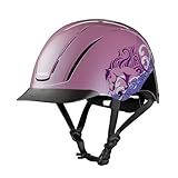 Troxel Spirit Full Coverage Horse Riding Helmet, Low-Profile Adjustable Design, Safety Horseback Riding Gear, Small (6-1/2-6-7/8), Pink Dreamscape