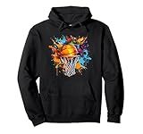 Colorful Basketball Pullover Hoodie