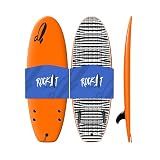 Rock-It 4'10" CHUB Soft Top Surfboard, Kids Surfboard, Mini Surfboard, Innovative Design Easy to Paddle and Maneuverable Small Surfboard and Beginner Surfboard (Orange)