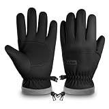ihuan Kids Winter Waterproof Ski Gloves, Snowboarding Touchscreen Snow Cycling Running Gloves for Boys Girls