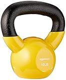 Amazon Basics Vinyl Kettlebell, 10 Pounds, Light Orange