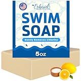 Swimmers Shampoo – Chlorine Removal Body Wash – Natural Face & Body Soap Bar – Removes Chlorine, Salt, Bromine, Hard Water & Sunscreen – Gentle Moisturizing After Swim Care – Made in USA for All Ages