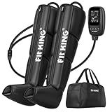 FIT KING Air Compression Recovery System,Dynamic Pressure for Circulation Improvement and Fast Recovery,Sequential Massage Boots for Athletes (Small)