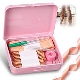Yinder Ballet Pointe Shoe Sewing Kit Dance with Ribbon and Elastic Dance Sewing Kit Portable Ballet Accessories for Dancers Students Girls Gift Woman