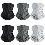 Geyoga Summer UV Protection Cooling Neck Gaiter,Classic Color,6 Pcs