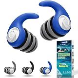 Waterproof Swimming Ear Plugs for Adults Kids, 3 Pairs Reusable Silicone