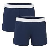 Soffe Women's Cheer Shorts, Athletic Cotton Blend, 3” Inseam