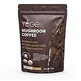Mushroom Coffee, Instant Mushroom Coffee with Cordyceps, Reishi, King Trumpet, Shitake, Turkey Tail, Lions Mane for Energy, Focus, Positive Mood & Immune Support (30 Servings)