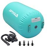 PPXIA Gymnastics Air Roller Air Barrel Inflatable Tumbling Octagon, Backhandspring Mat Backbend Gymnastic Equipment Tumble Track for Kids Training Cheerleading Home Use with Electric Pump