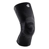 Bauerfeind Sports Knee Support - Knee Brace for Pain Relief and Stabilization - Patellar Knee Pad for Enhanced Support - Targeted Compression - Lightweight & Durable (All Black, M)