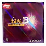 BestParts Hurricane 8 Table Tennis Rubber Sheet Ping Pong Rubber Sponge Thickness 2.2mm,Hardness 39 Degree,Black