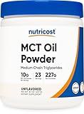 Nutricost Premium MCT Oil Powder .5LBS - Best for Keto, Ketosis, and Ketogenic Diets - Zero Net Carbs, Non-GMO and Gluten Free