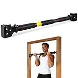 leikefitness Pull-Up Bar For Door Frame Chin Up Bar Upper Body Workout - Indoor Portable Training Pull-Up Bars - Adjustable 28.3"- 37.8" Width Locking Mechanism