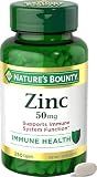 Nature’s Bounty Zinc 50mg Caplets, Immune Support, 250 ct