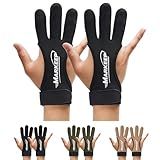 MARKEEP Archery Gloves 2 Pack Shooting Hunting Leather Guard 3-Finger Guard for Youth Adult Man Woman and Beginner Recurve Arrow Bow Archery Protective Gear Accessories