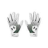 Under Armour Men's Clean Up Baseball Gloves, (101) White/Forest Green/Forest Green, Small