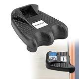 Portable Billiard Cue Rack - Weighted Pool Cue Holder (Black, 2 Holes)