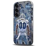 IKPYTREE Custom Football Phone Case for Samsung Galaxy A17 A16 A15 A14 5G & A36 A35 & A56 A55 A06 - Personal Name and Number - Dallas C Athletes on Heavyduty Back Cover