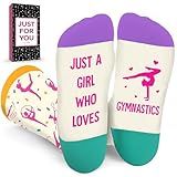 ZAGKOO Gymnastics Socks - Cool Gymnastics Gifts for Girls, Gymnasts, Coach - Girl Gymnas Gift Ideas for Christmas