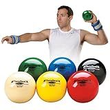 THERABAND Soft Weight, 4.5" Diameter, Weighted Balls for Baseball, Weighted Balls for Softball, Hand Held Ball Shaped Isotonic, Shoulder Strength, Rotator Cuff & Throwing Trainer, Assorted Set of 6