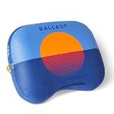 Ballast Beach Pillow – Comfy, Durable & Compact, Stays Put on Windy Beaches with Patented Sand Pouch, Inflatable Pillow for Beaches, Pools, Camping, Festivals and Travel (Blazing Sunset)