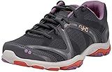 Ryka Women's Influence Cross Trainer Shoe, Quiet Grey/Orchid/Peach, 7.5 W US