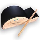 MonDAY To SunDAY Pilates Spine Corrector Body Stretching,Pilates Spine Supporter Home Gym Low Load Small Muscle Group Exercise Body Reshaping (Rubber Wood (Black))
