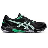 ASICS Men's Gel-Rocket 10 Volleyball Shoes, 7.5, Black/New Leaf