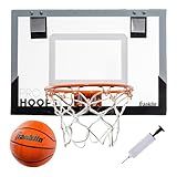 Franklin Sports 54132X Over The Door Mini Basketball Hoop - Slam Dunk Approved - Shatter Resistant - Accessories Included