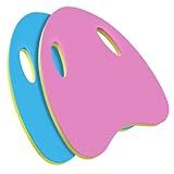 2PCS Swimming Kickboard for Adults and Kids, Swim Training Aid Kick Board Pool Exercise Equipment with Hole Handle, EVA Foam Water Board (Pink+Blue)