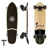 Magneto Skateboard Cruiser - 7-Ply Maple Deck Beginner Skateboard - Smooth Ride with Stomp Pad & Urethane Wheels - Compact Mini Cruiser for Kids & Adults - 27.5 in x 7.5 in