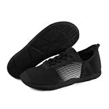 Hike Footwear HF Stride Slip-On Barefoot Shoes, Zero Drop, Unisex Black