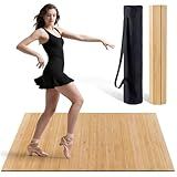 Tristcily Tap Dance Floor - 8MM 47.8 x 31.5 Inch Portable Dance Floor for Any Surface with Storage Bag, Solid Dance Board Mat, Cushioned Base Mat Perfect for Home, Studio & Events