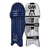 Gunn & Moore GM Cricket Maxi 606 Batting Leg Guards for Adults ' (Navy Blue Color), Right Handed