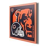 YouTheFan NFL Chicago Bears 3D Logo Series Wall Art