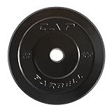 CAP Barbell Elite Olympic Bumper Plate, Black, 45 lb Single