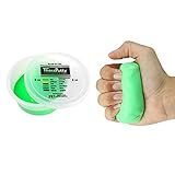 CanDo Theraputty Plus Hand Exercise Putty for Rehabilitation, Exercises, Hand Therapy, Hand Strengthening, Stress Relief - Green 2 oz Medium