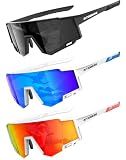 NSSIW Kids Sunglasses Boys Sun-Glasses: Sports Youth Baseball Sunglasses Girls with UV400 Unbreakable 3 Pack Age 4-14