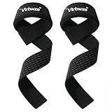Vtrbwze Gym Lifting Straps for Weightlifting & Deadlift - Non-Slip Silicone Grip, Padded Wrist Support for Bodybuilding, Workout & Strength Training, Unisex Design for Men & Women (black)