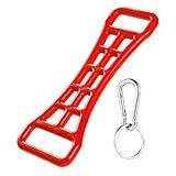 Ski Boot Buckle Lever with Hanging Buckle, Portable Tightening Boot Buckles Tool Ski Boot Buckle Assist Tool for Ski Lovers (Red)