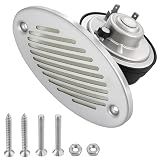 C CLINK 316 Stainless Steel 12V Hidden Flush Mount 5190512 Marine Boat Horn Two Hole Installation Spacing of 114.3 mm
