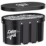 CalmMax Oval Ice Bath Tub with Lid for Athletes 492L Portable Cold Plunge Tub for Cold Water Therapy 5 Layers Ice Baths at Home Outdoor Gym - 105cm Long