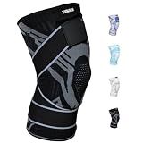 Tenace BJJ Knee Brace Grappling - Compression Knee Pad for Jiu Jitsu, MMA, Muay Thai, Wrestling, Judo - High Durability and Performance Unisex (1, Black, Medium)