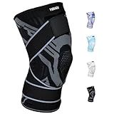 Tenace BJJ Knee Brace Grappling - Compression Knee Pad for Jiu Jitsu, MMA, Muay Thai, Wrestling, Judo - High Durability and Performance Unisex (1, Black, Large)