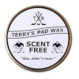 Terry's Pad Wax - Scent Free (Slick Goalie Pad Wax) for Hockey Goaltenders, Increased Slide, Water Resistant