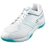 YONEX Men's Power Cushion Strider Flow Badminton, White/Mint, 9.5