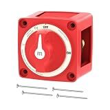 300A Boat Battery Disconnect Switch Waterproof 12V 48V Battery Shut Off Switch ON/Off Heavy Duty & Ignition Protected Power Kill Switch for Marine Car RV Truck