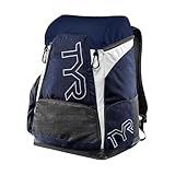 Alliance Backpack TYR Wet/Dry Athletic Gym and Pool Bag for Men and Women - Separate Wet/Dry Compartments, 45L Capacity, Ergonomic, Water-Resistant - Available in Team Colors